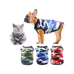 Breathable Summer Camouflage Mesh Dog and Cat Sportswear