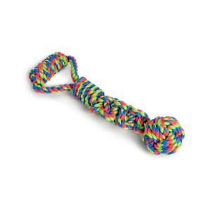 Petface Toyz Rope Ball Tugger Dog Toy